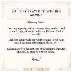 secret prayer to win lottery